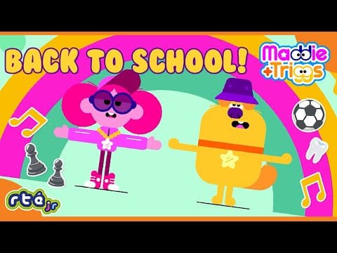 ⚽️♟️ Let's Go Back to #SCHOOL 🙌🤗 | Maddie + Triggs | Songs, Sports & Routines 😴 |@RTÉjrOfficial