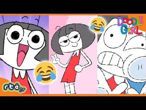 😂🤣 Funny Moments with Doodle Girl! 😂🤣 | World Laughter Day Special | Doodle Girl | @RTÉjrOfficial 