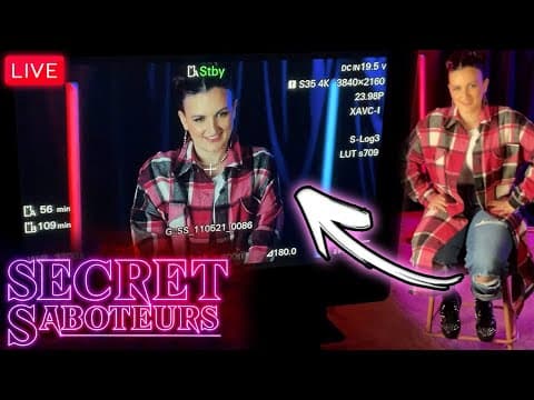 Secret Saboteurs LIVE After Show (Behind The Scenes House Tour + Q&A)