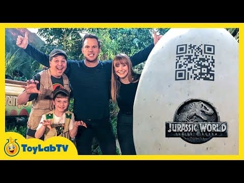 Jurassic World Fallen Kingdom Dinosaur Surprise Toys with Chris Pratt, Bryce Dallas Howard & T-Rex