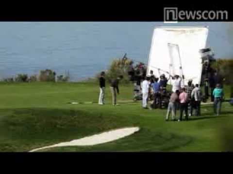 David Tennant filming 'Rex Is Not Your Lawyer' 1/2